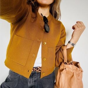 Zara Ochre Knit Cardigan